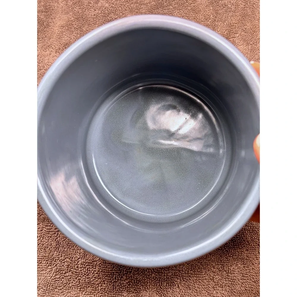 Pottery Barn Blue Stoneware Utensil Crock 5